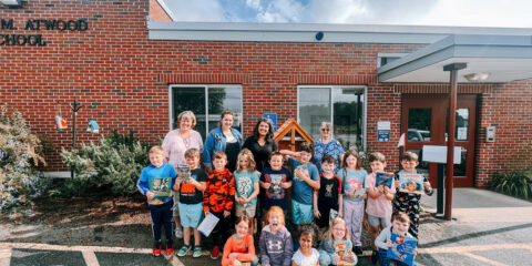 Kindergarteners Fund Little Free Library